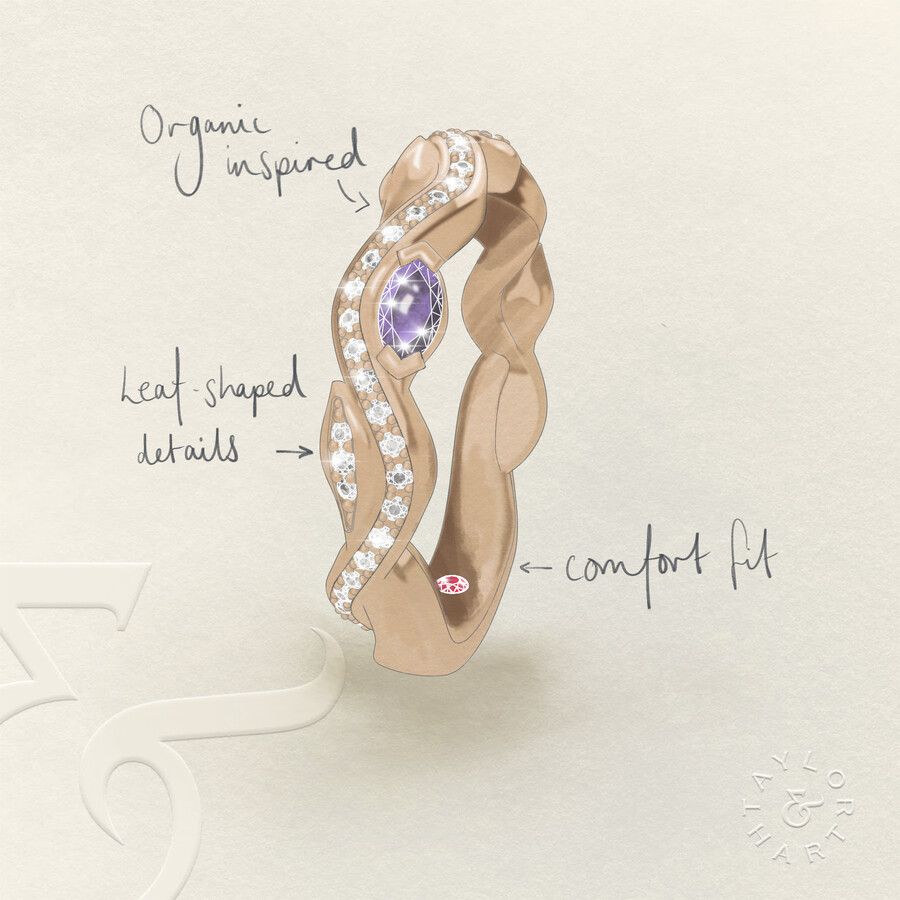 Taylor & Hart Lapelis Wedding Ring 3