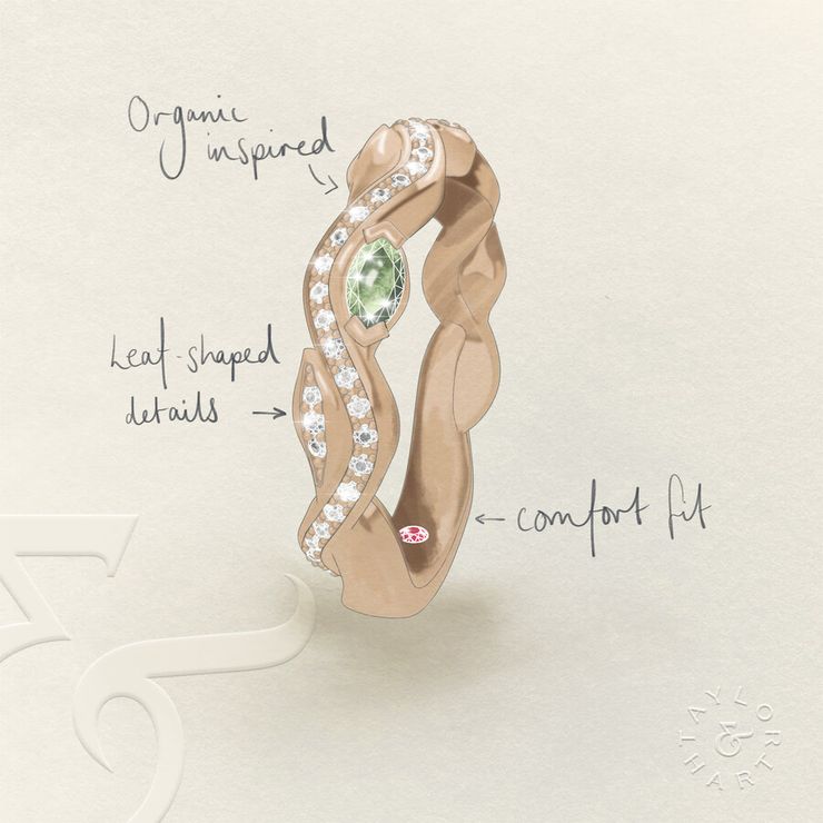 Taylor & Hart Lapelis Wedding Ring 1