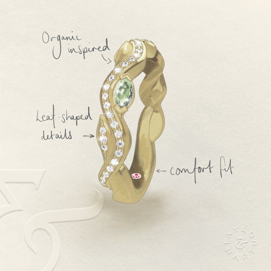 Taylor & Hart Lapelis Wedding Ring 3