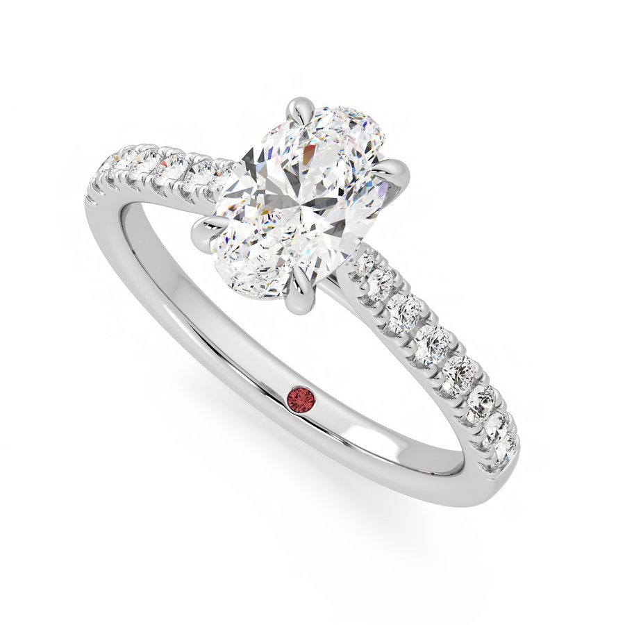 Taylor & Hart Aurora Oval Engagement Ring 0