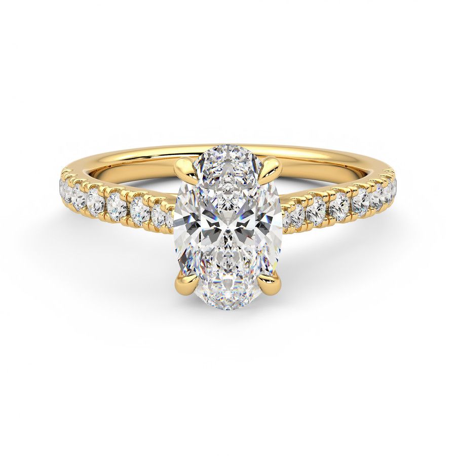 Taylor & Hart Aurora Oval Engagement Ring 0