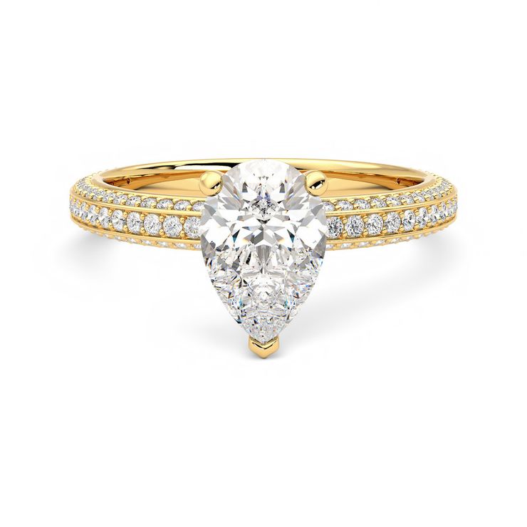 Taylor & Hart Halcyon Pear Engagement Ring 0