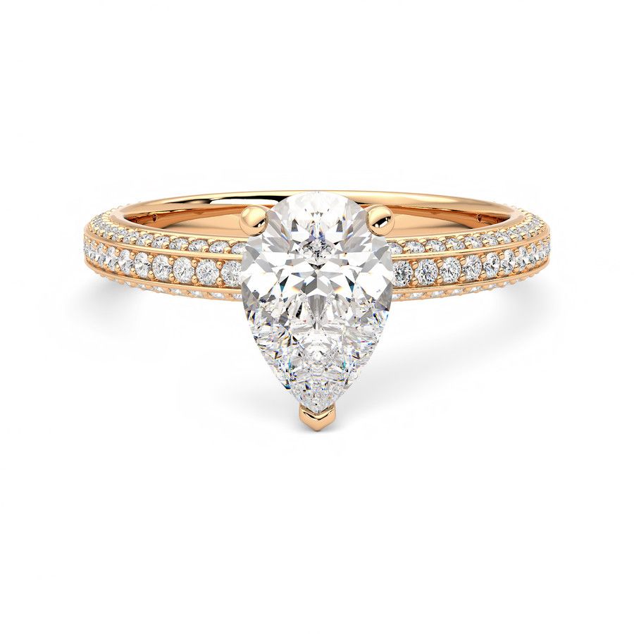 Taylor & Hart Halcyon Pear Engagement Ring 0