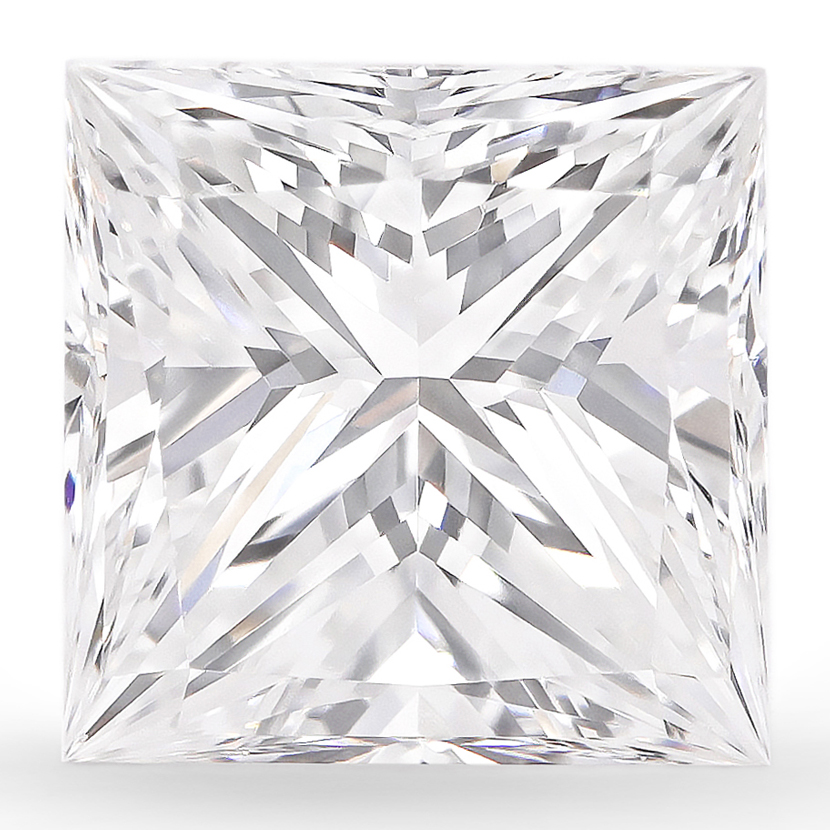 2.00ct Princess Lab-Grown Diamond, F, VS1, Ex, IGI Certified