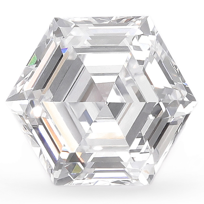 1.00ct Hexagonal Lab-Grown Diamond, F, VS1, Ex, IGI Certified