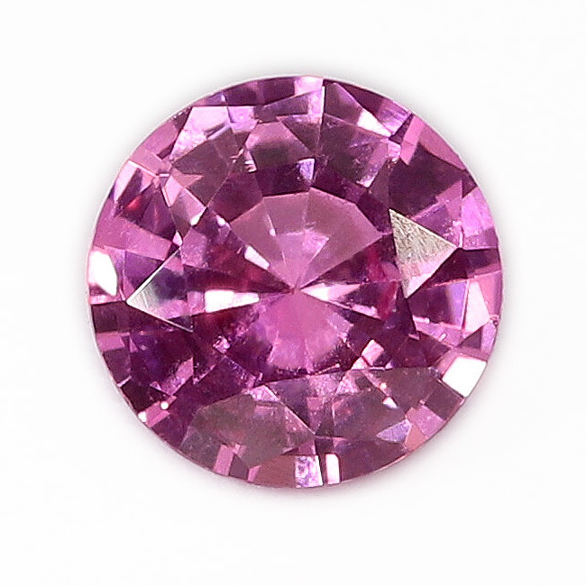 0.30ct Round Medium Pink Sapphire, Eye-Clean