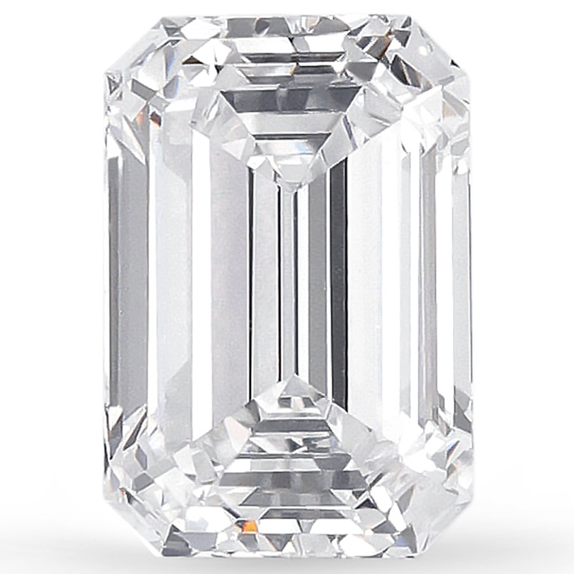 0.90ct Emerald Lab-Grown Diamond, F, VS1, Ex, IGI Certified
