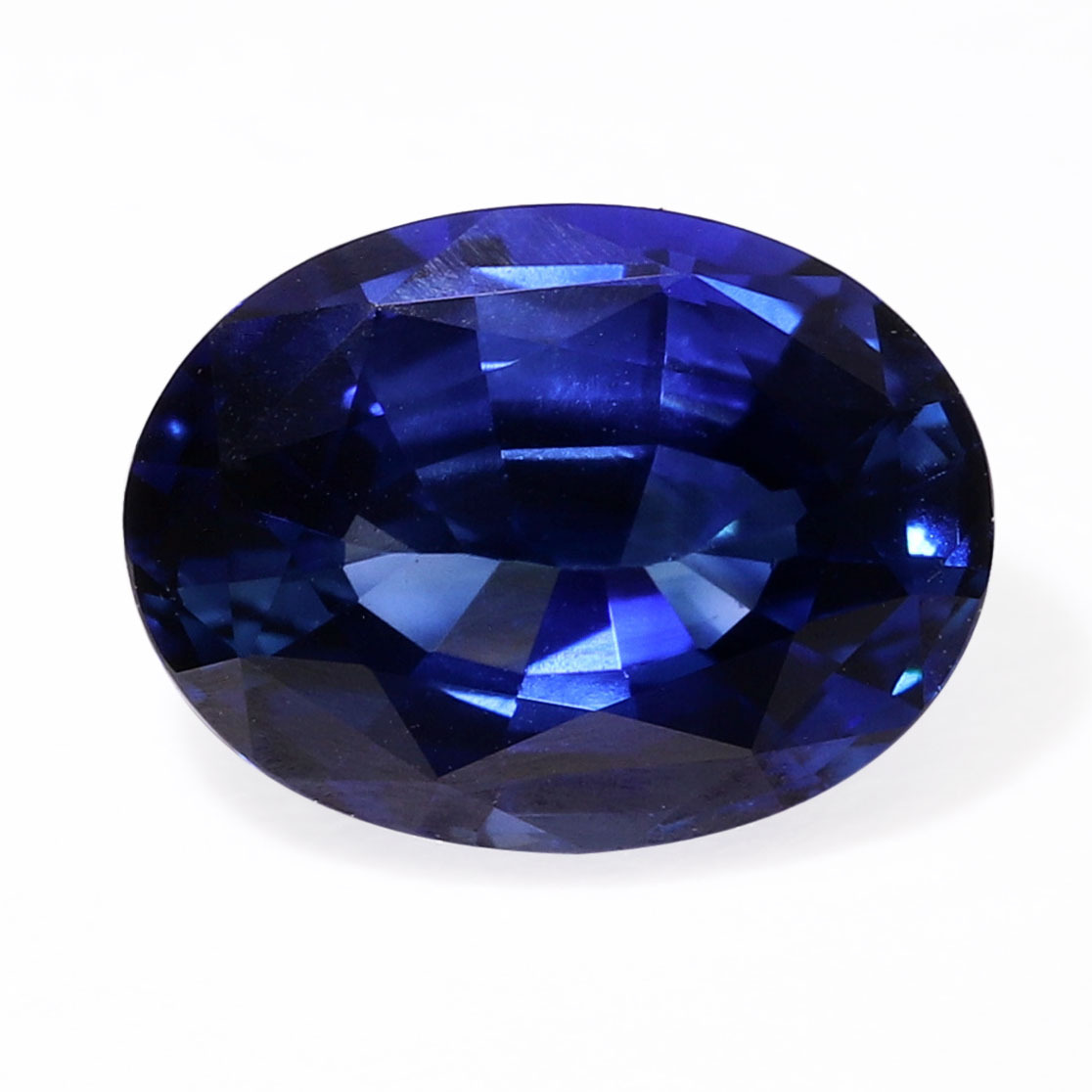 2.50ct Oval Medium Blue Sapphire, Eye-Clean