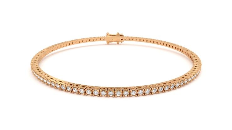 Taylor & Hart Everette 1.25ct Tennis Bracelet Jewellery 360 degree image 1