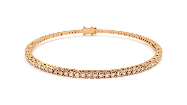 Taylor & Hart Everette 1.25ct Tennis Bracelet Jewellery 360 degree image 2