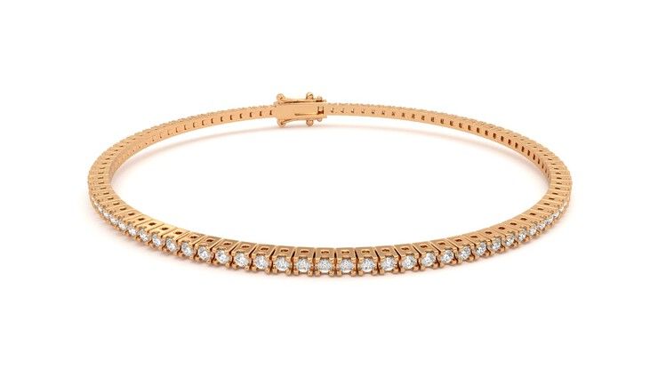 Taylor & Hart Everette 1.25ct Tennis Bracelet Jewellery 360 degree image 3