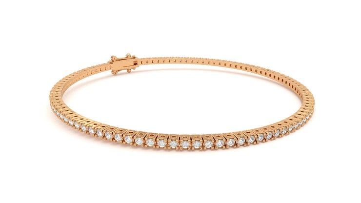 Taylor & Hart Everette 1.25ct Tennis Bracelet Jewellery 360 degree image 6