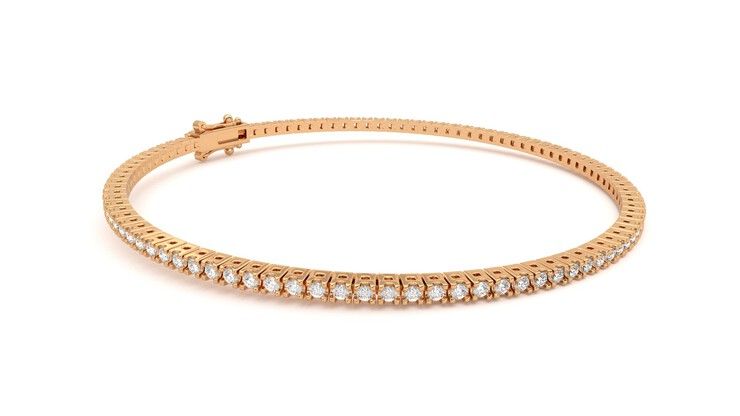 Taylor & Hart Everette 1.25ct Tennis Bracelet Jewellery 360 degree image 7