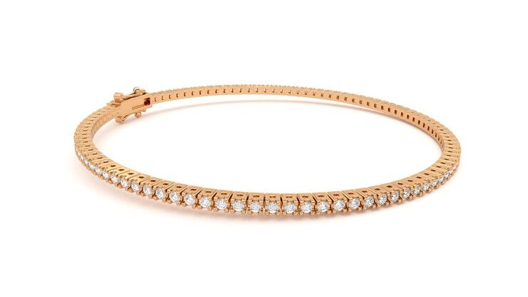 Taylor & Hart Everette 1.25ct Tennis Bracelet Jewellery 360 degree image 8