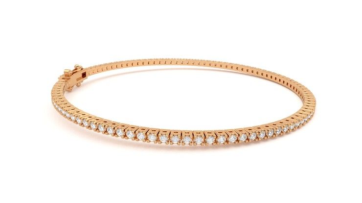 Taylor & Hart Everette 1.25ct Tennis Bracelet Jewellery 360 degree image 9