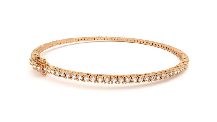 Taylor & Hart Everette 1.25ct Tennis Bracelet Jewellery 360 degree image 12