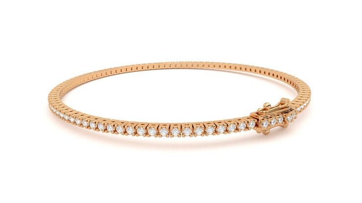 Taylor & Hart Everette 1.25ct Tennis Bracelet Jewellery 360 degree image 17