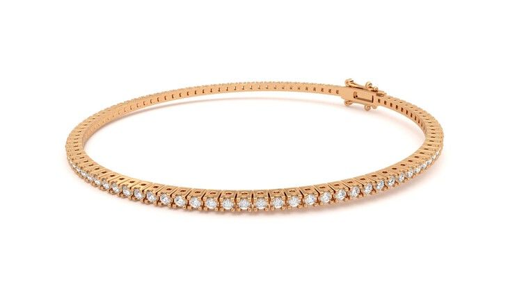 Taylor & Hart Everette 1.25ct Tennis Bracelet Jewellery 360 degree image 23