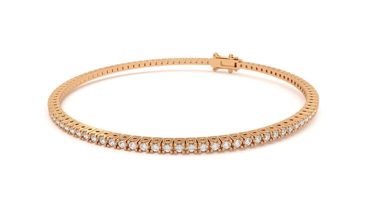Taylor & Hart Everette 1.25ct Tennis Bracelet Jewellery 360 degree image 25