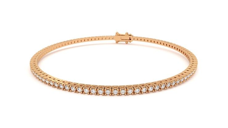 Taylor & Hart Everette 1.25ct Tennis Bracelet Jewellery 360 degree image 27