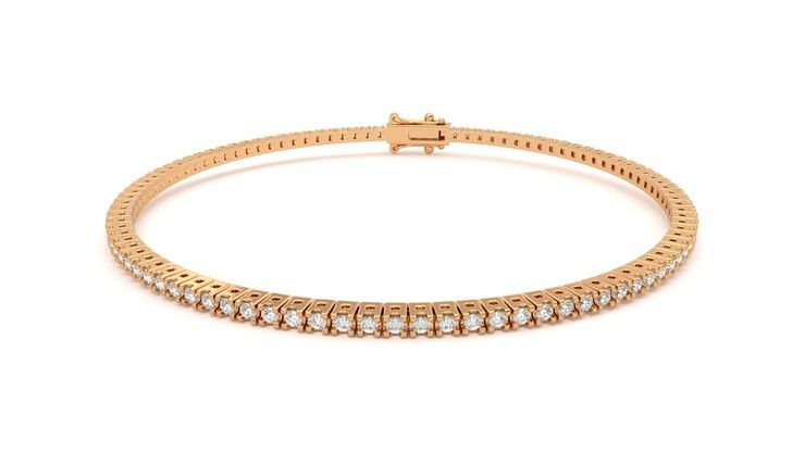 Taylor & Hart Everette 1.25ct Tennis Bracelet Jewellery 360 degree image 28