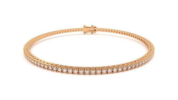 Taylor & Hart Everette 1.25ct Tennis Bracelet Jewellery 360 degree image 29