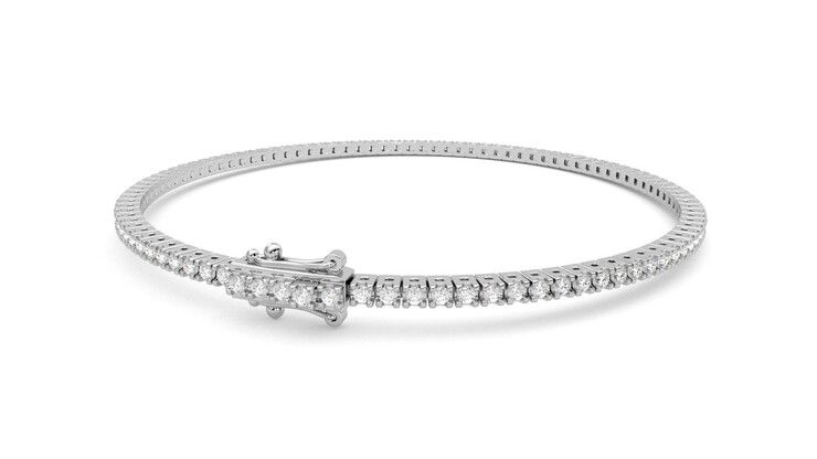 Taylor & Hart Everette 1.25ct Tennis Bracelet Jewellery 360 degree image 14