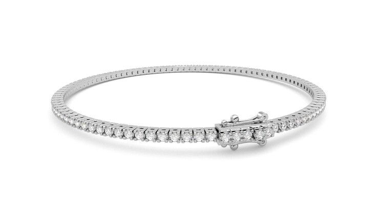 Taylor & Hart Everette 1.25ct Tennis Bracelet Jewellery 360 degree image 16