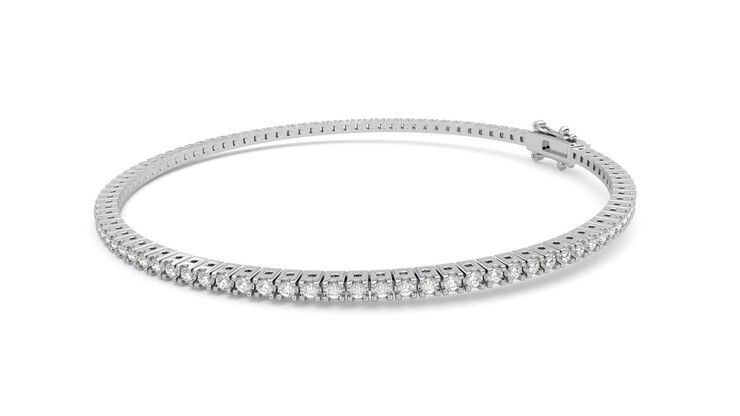 Taylor & Hart Everette 1.25ct Tennis Bracelet Jewellery 360 degree image 22