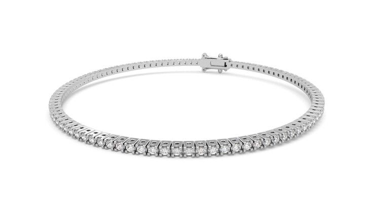 Taylor & Hart Everette 1.25ct Tennis Bracelet Jewellery 360 degree image 26