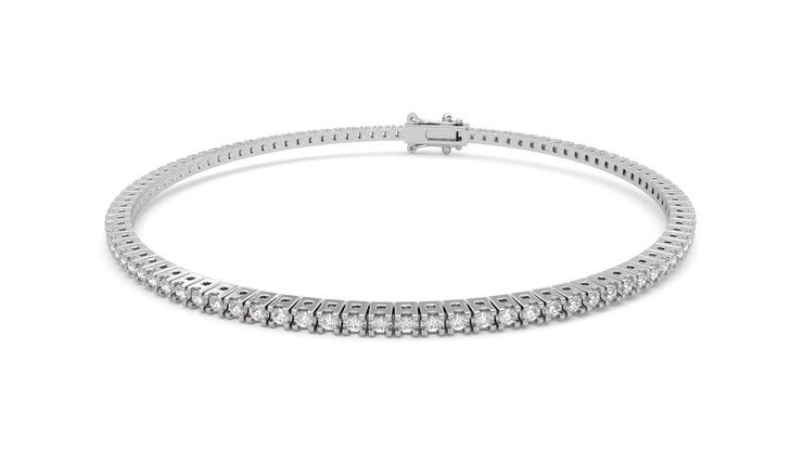 Taylor & Hart Everette 1.25ct Tennis Bracelet Jewellery 360 degree image 27