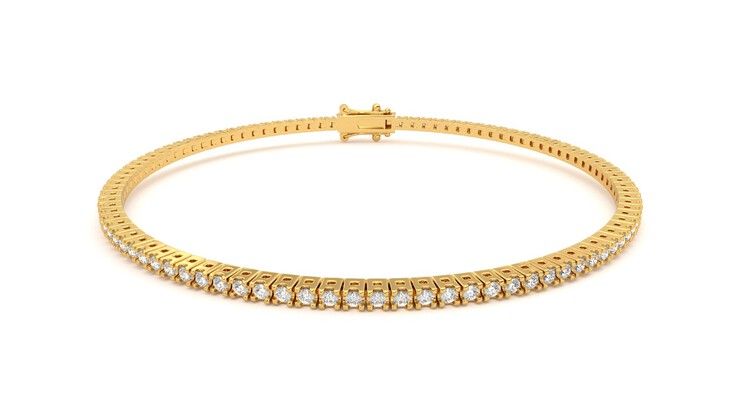 Taylor & Hart Everette 1.25ct Tennis Bracelet Jewellery 360 degree image 1