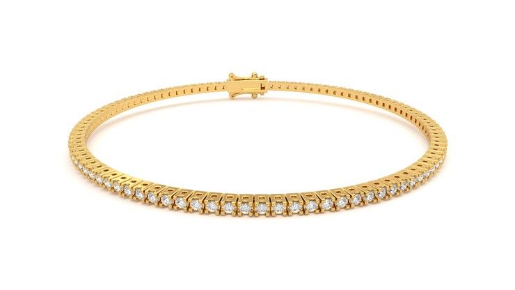 Taylor & Hart Everette 1.25ct Tennis Bracelet Jewellery 360 degree image 2