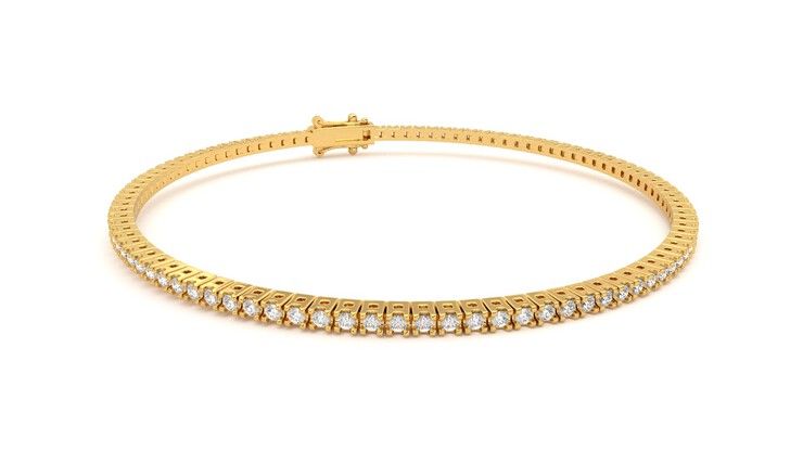 Taylor & Hart Everette 1.25ct Tennis Bracelet Jewellery 360 degree image 4
