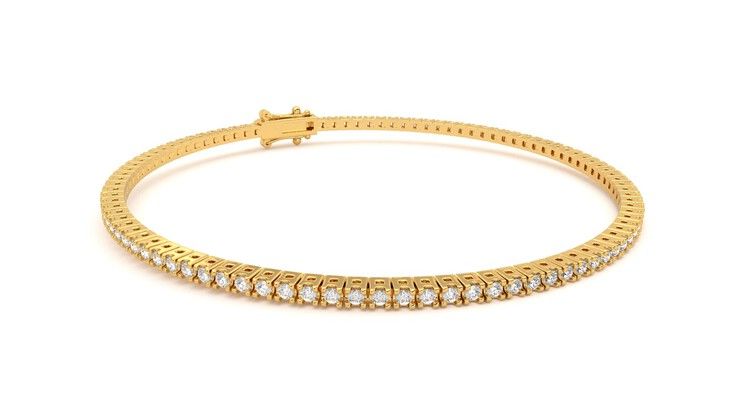 Taylor & Hart Everette 1.25ct Tennis Bracelet Jewellery 360 degree image 5