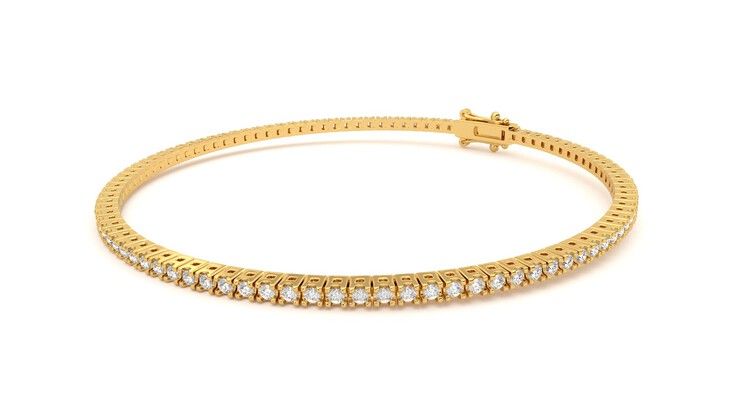 Taylor & Hart Everette 1.25ct Tennis Bracelet Jewellery 360 degree image 24