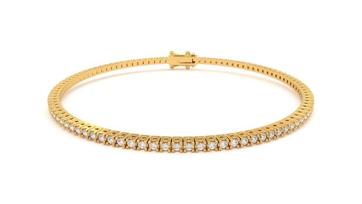Taylor & Hart Everette 1.25ct Tennis Bracelet Jewellery 360 degree image 29