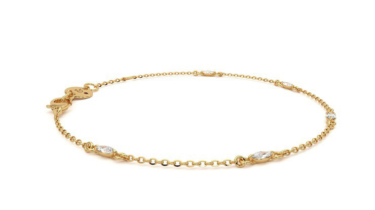Taylor & Hart Iona Chain Bracelet Jewellery 360 degree image 10