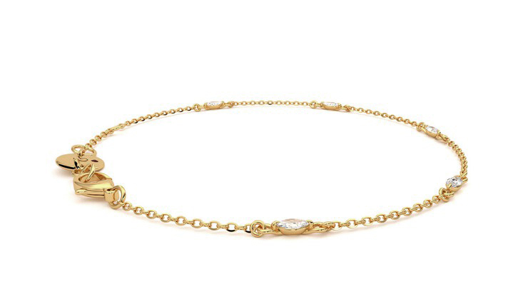 Taylor & Hart Iona Chain Bracelet Jewellery 360 degree image 12