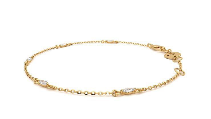 Taylor & Hart Iona Chain Bracelet Jewellery 360 degree image 22