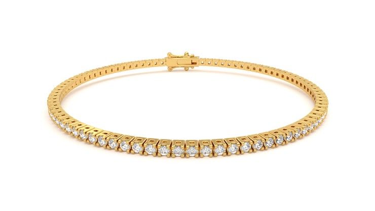 Taylor & Hart Juniper 2.00ct Tennis Bracelet Jewellery 360 degree image 2