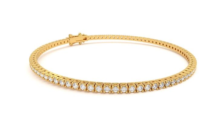 Taylor & Hart Juniper 2.00ct Tennis Bracelet Jewellery 360 degree image 6