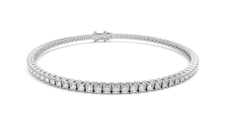 Taylor & Hart Juniper 3.00ct Tennis Bracelet Jewellery 360 degree image 3
