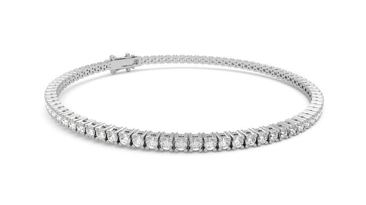 Taylor & Hart Juniper 3.00ct Tennis Bracelet Jewellery 360 degree image 6