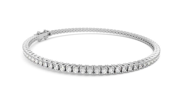 Taylor & Hart Juniper 3.00ct Tennis Bracelet Jewellery 360 degree image 8