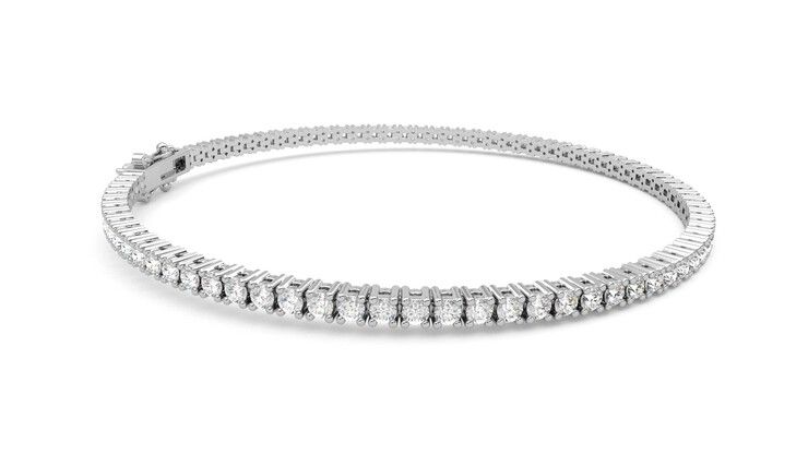 Taylor & Hart Juniper 3.00ct Tennis Bracelet Jewellery 360 degree image 9