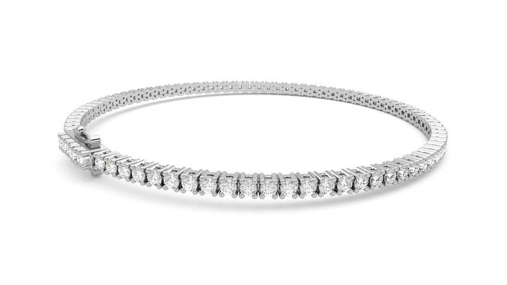 Taylor & Hart Juniper 3.00ct Tennis Bracelet Jewellery 360 degree image 12
