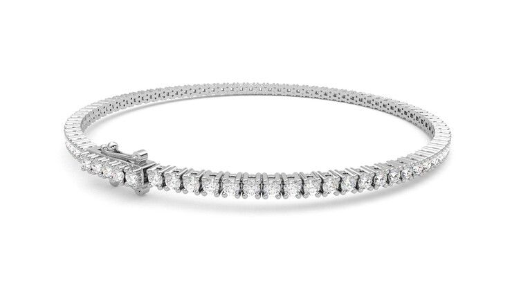 Taylor & Hart Juniper 3.00ct Tennis Bracelet Jewellery 360 degree image 13