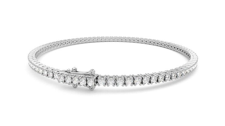 Taylor & Hart Juniper 3.00ct Tennis Bracelet Jewellery 360 degree image 14