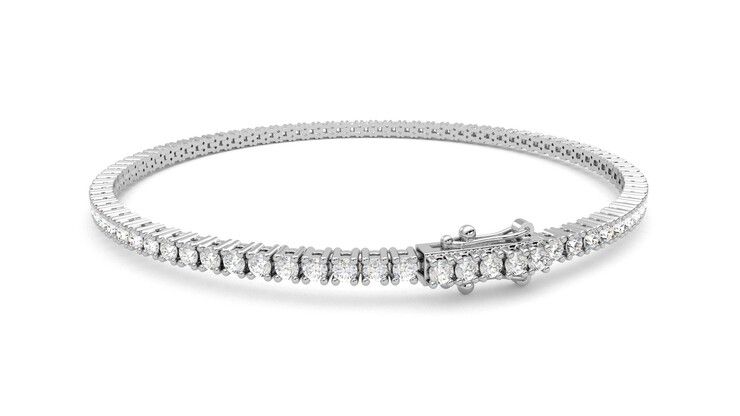 Taylor & Hart Juniper 3.00ct Tennis Bracelet Jewellery 360 degree image 16